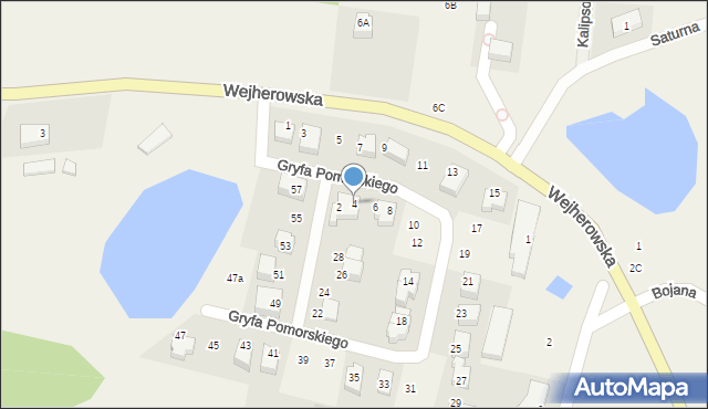 Koleczkowo, Gryfa Pomorskiego, 4, mapa Koleczkowo