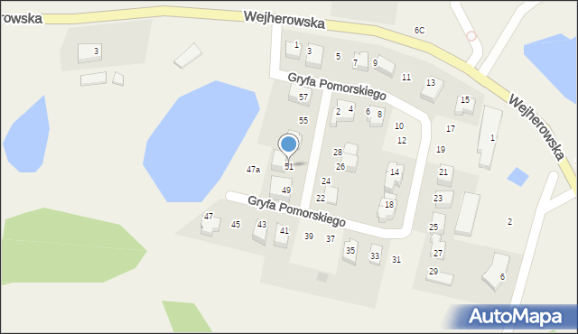 Koleczkowo, Gryfa Pomorskiego, 51, mapa Koleczkowo