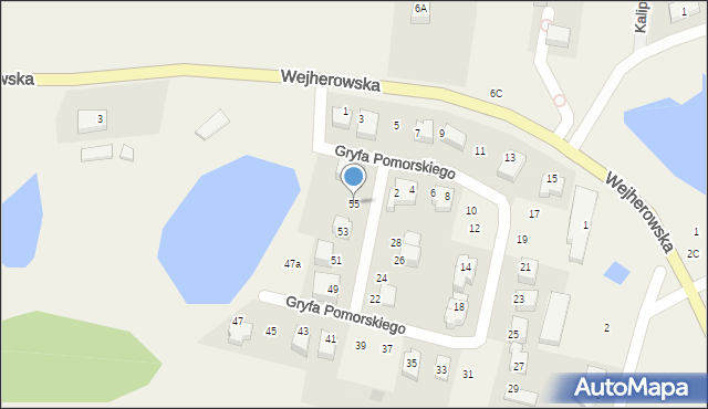 Koleczkowo, Gryfa Pomorskiego, 55, mapa Koleczkowo