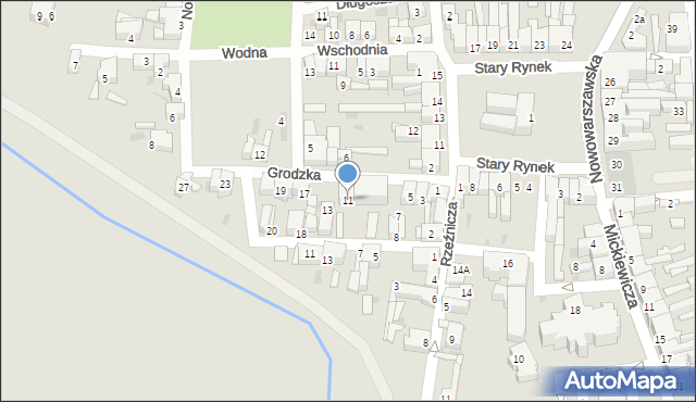 Koło, Grodzka, 11, mapa Koło