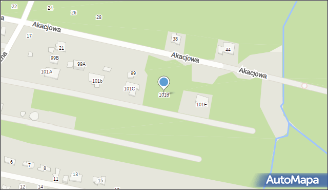 Konstancin-Jeziorna, Graniczna, 101d, mapa Konstancin-Jeziorna