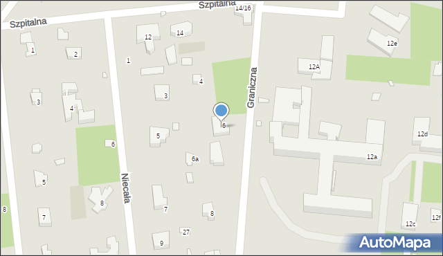 Konstancin-Jeziorna, Graniczna, 4, mapa Konstancin-Jeziorna