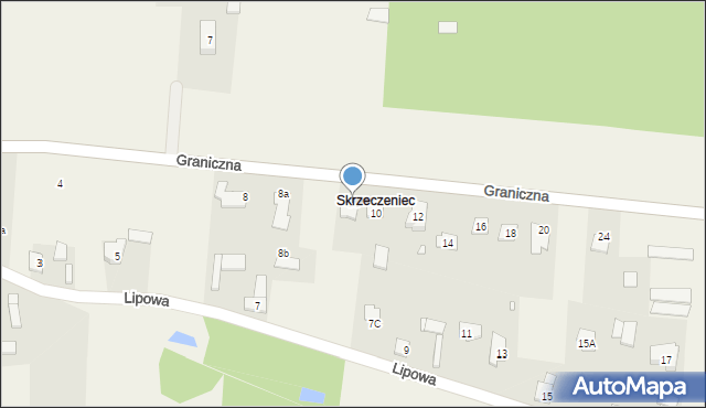 Kopana, Graniczna, 8C, mapa Kopana