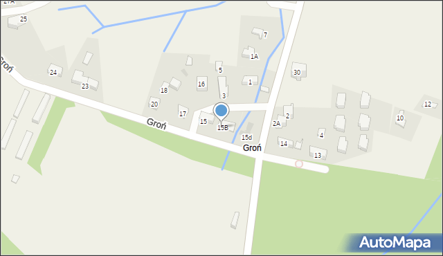 Kościelisko, Groń, 15B, mapa Kościelisko