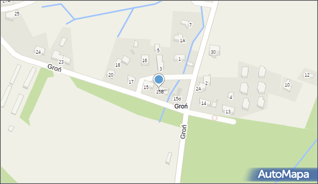 Kościelisko, Groń, 15B, mapa Kościelisko