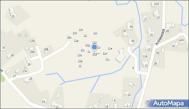 Kościelisko, Groń, 21a, mapa Kościelisko