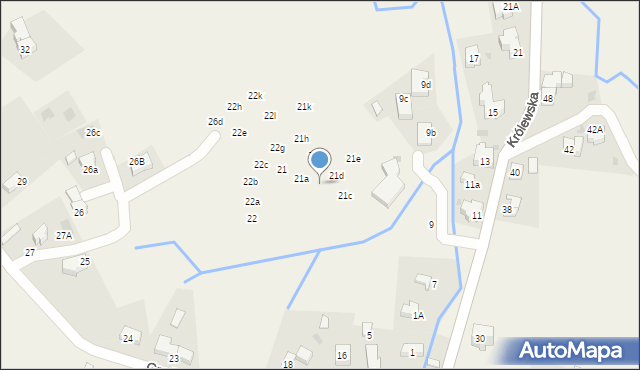 Kościelisko, Groń, 21b, mapa Kościelisko