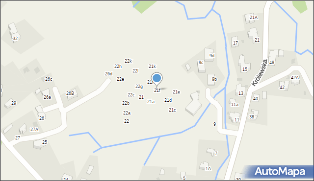 Kościelisko, Groń, 21f, mapa Kościelisko