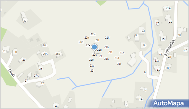 Kościelisko, Groń, 22c, mapa Kościelisko