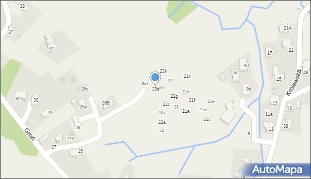 Kościelisko, Groń, 22e, mapa Kościelisko