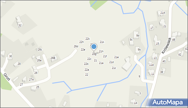 Kościelisko, Groń, 22g, mapa Kościelisko