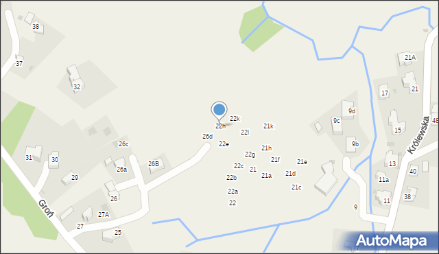 Kościelisko, Groń, 22h, mapa Kościelisko