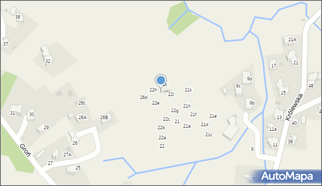 Kościelisko, Groń, 22j, mapa Kościelisko