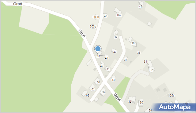 Kościelisko, Groń, 44, mapa Kościelisko