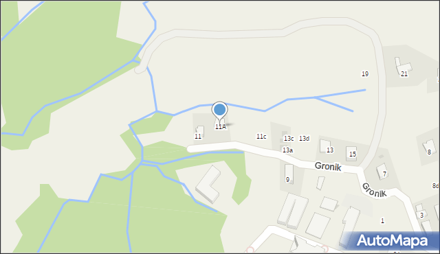 Kościelisko, Gronik, 11A, mapa Kościelisko