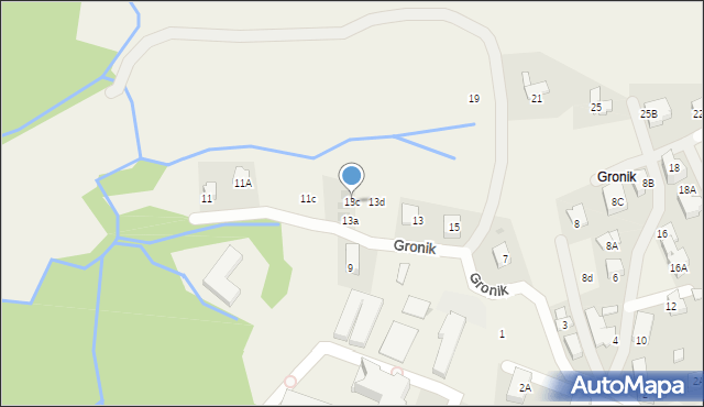 Kościelisko, Gronik, 13c, mapa Kościelisko