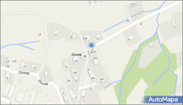 Kościelisko, Gronik, 18, mapa Kościelisko