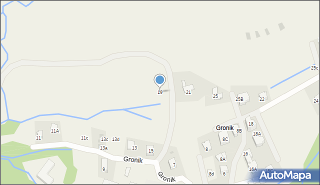 Kościelisko, Gronik, 19, mapa Kościelisko