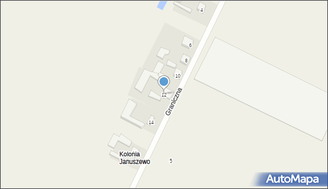 Kościelna Wieś, Graniczna, 12, mapa Kościelna Wieś