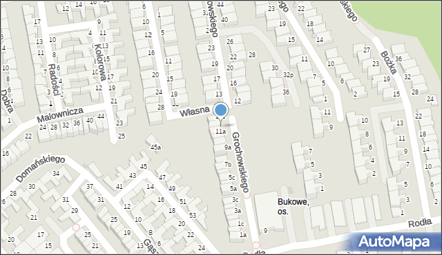 Koszalin, Grochowskiego Maksymiliana, ks., 11b, mapa Koszalina