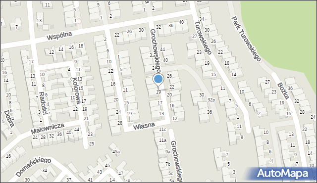 Koszalin, Grochowskiego Maksymiliana, ks., 19, mapa Koszalina