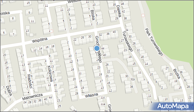 Koszalin, Grochowskiego Maksymiliana, ks., 29, mapa Koszalina