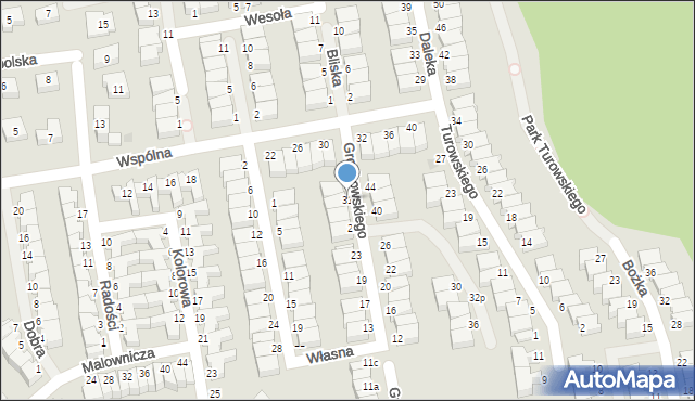 Koszalin, Grochowskiego Maksymiliana, ks., 31, mapa Koszalina