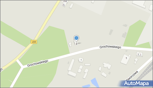 Krajenka, Grochowskiego Maksymiliana, ks., 8, mapa Krajenka