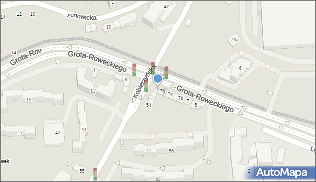 Kraków, Grota-Roweckiego Stefana, gen., 7h, mapa Krakowa