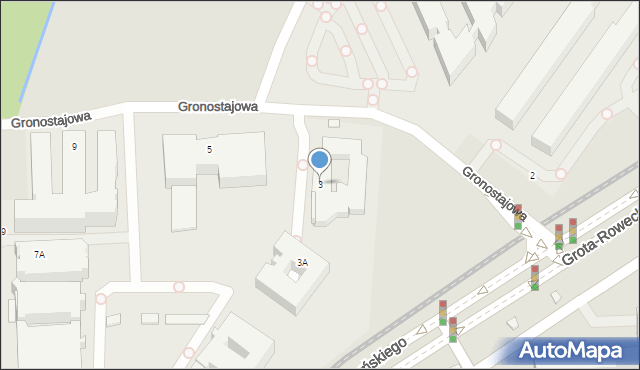 Kraków, Gronostajowa, 3, mapa Krakowa