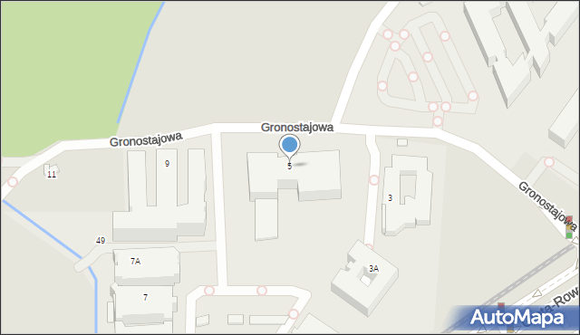 Kraków, Gronostajowa, 5, mapa Krakowa