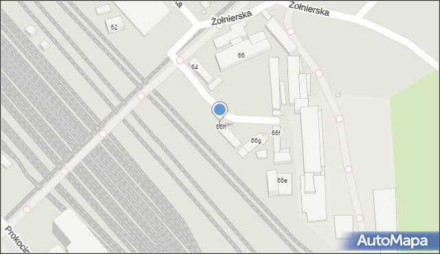 Kraków, Gromadzka, 66h, mapa Krakowa