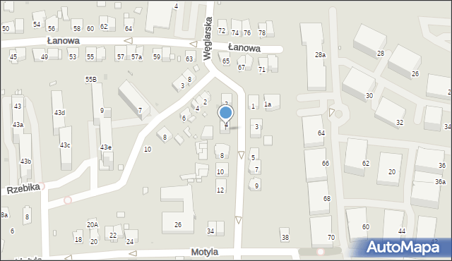 Kraków, Grochowa, 6, mapa Krakowa