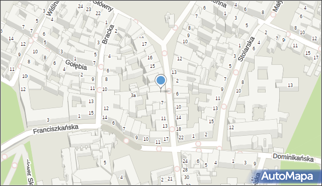 Kraków, Grodzka, 5, mapa Krakowa