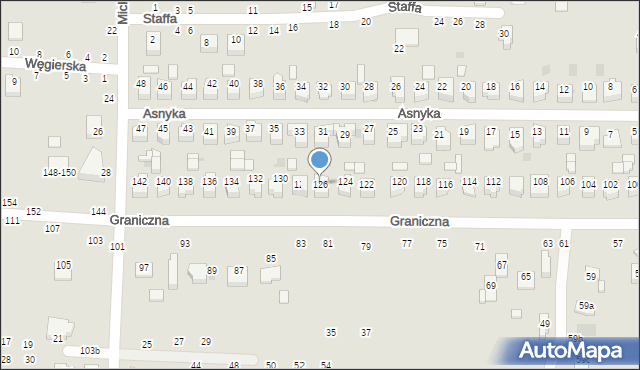 Kraśnik, Graniczna, 126, mapa Kraśnik