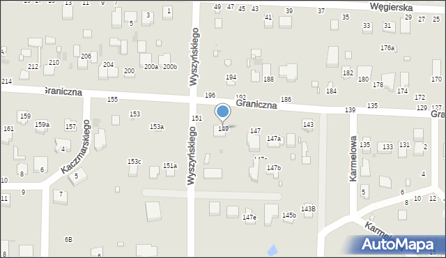 Kraśnik, Graniczna, 149, mapa Kraśnik
