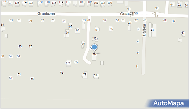 Kraśnik, Graniczna, 59c, mapa Kraśnik