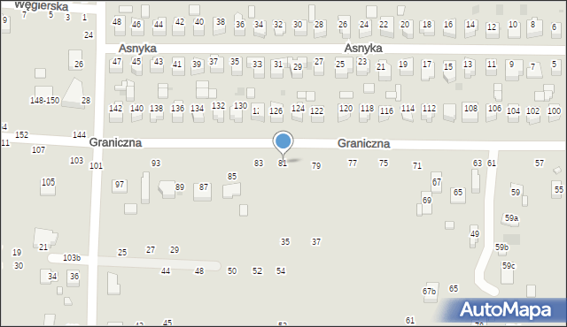 Kraśnik, Graniczna, 81, mapa Kraśnik