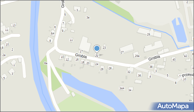 Krasnystaw, Grobla, 21, mapa Krasnystaw