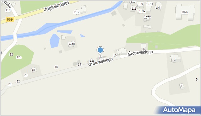 Krościenko nad Dunajcem, Grotowskiego Władysława, 12, mapa Krościenko nad Dunajcem