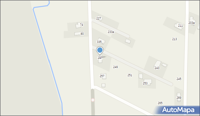 Krościenko Wyżne, Grunwaldzka, 247, mapa Krościenko Wyżne