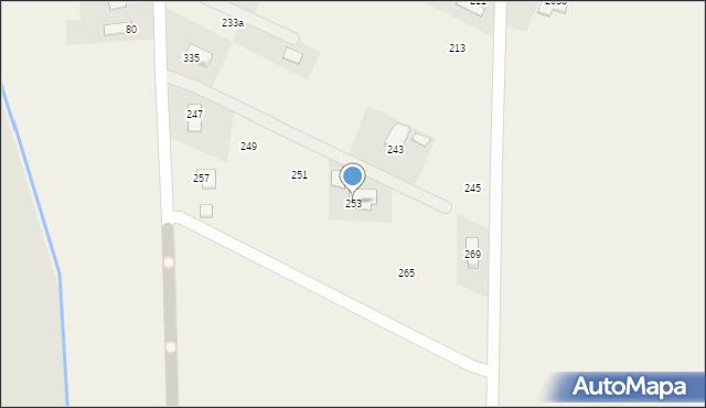 Krościenko Wyżne, Grunwaldzka, 253, mapa Krościenko Wyżne