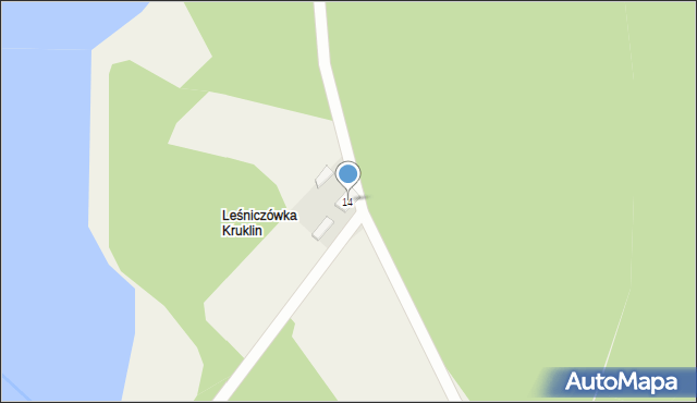 Kruklanki, Grądy Kruklaneckie, 14, mapa Kruklanki