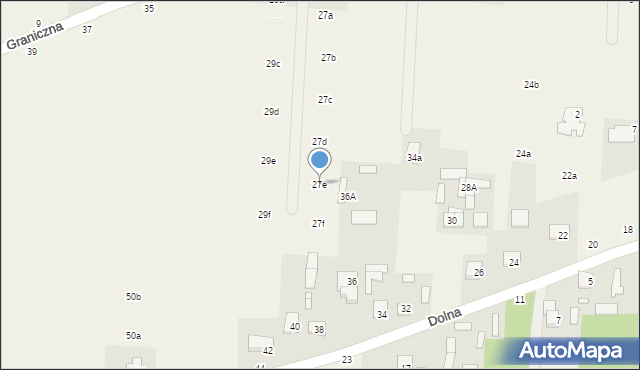 Krupia Wólka, Graniczna, 27e, mapa Krupia Wólka