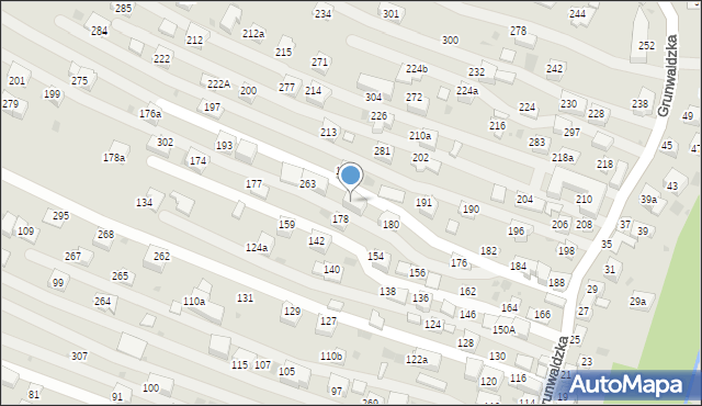 Krzeszowice, Grunwaldzka, 266, mapa Krzeszowice