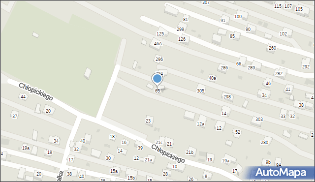 Krzeszowice, Grunwaldzka, 65, mapa Krzeszowice