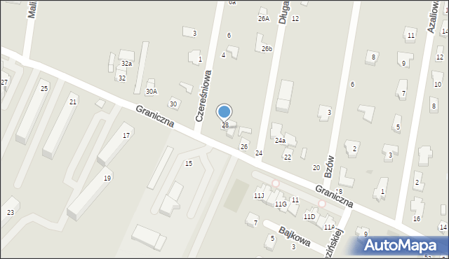 Kutno, Graniczna, 28a, mapa Kutno