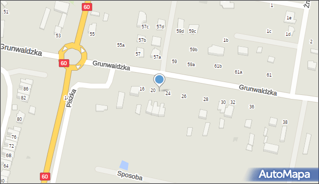 Kutno, Grunwaldzka, 22, mapa Kutno