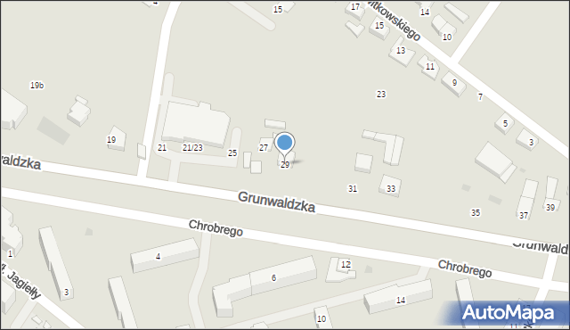 Kutno, Grunwaldzka, 29, mapa Kutno