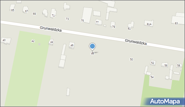 Kutno, Grunwaldzka, 48, mapa Kutno